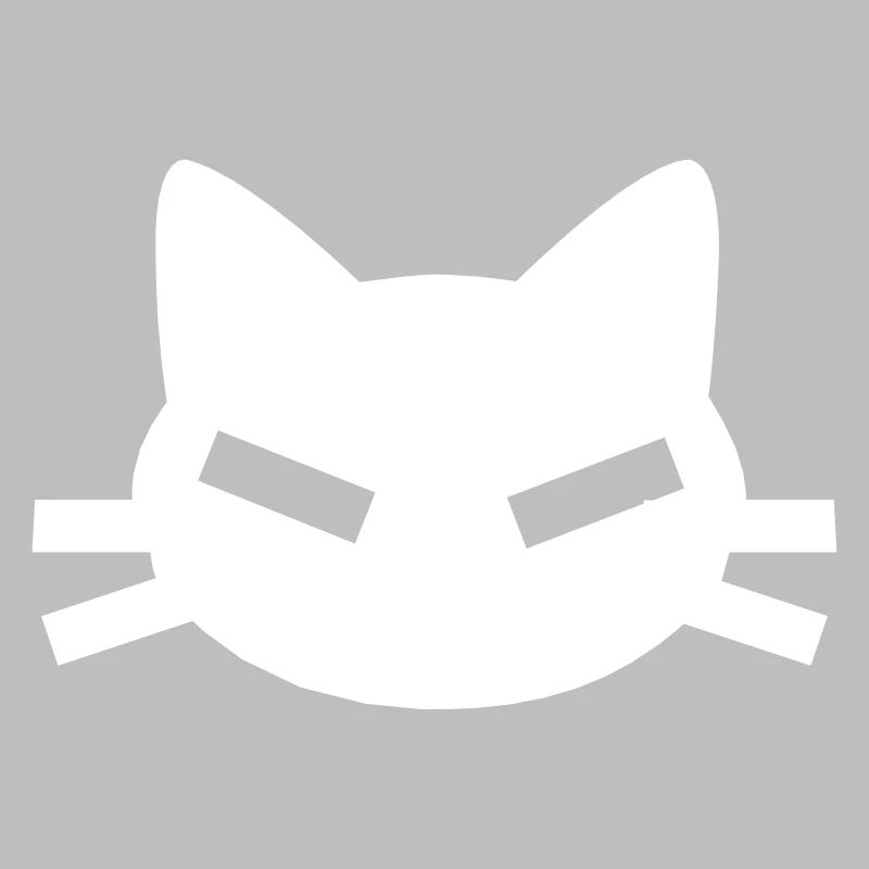 Cat with angular slit eyes