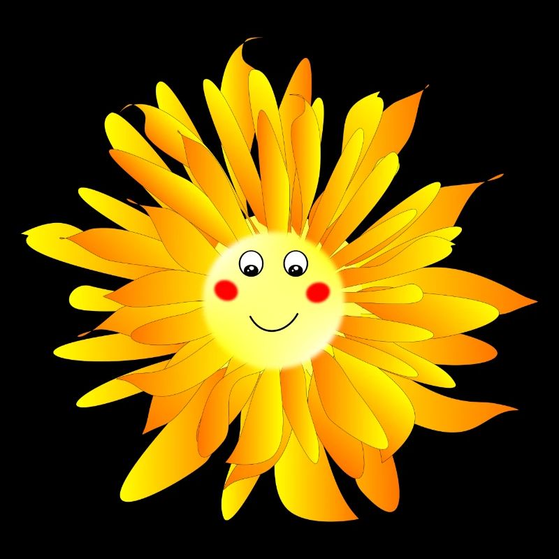 Blume mit Augen