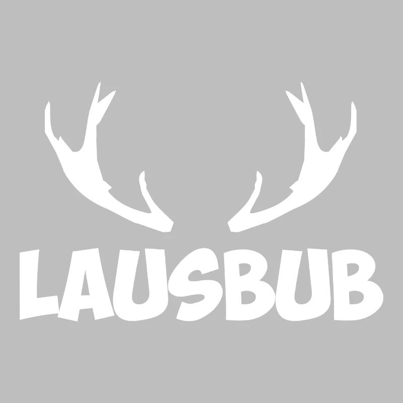 Lausbub Hirschgeweih Motiv