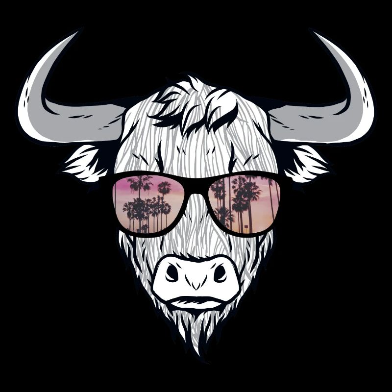 Cooler Bison Stier mit Zottelhaar