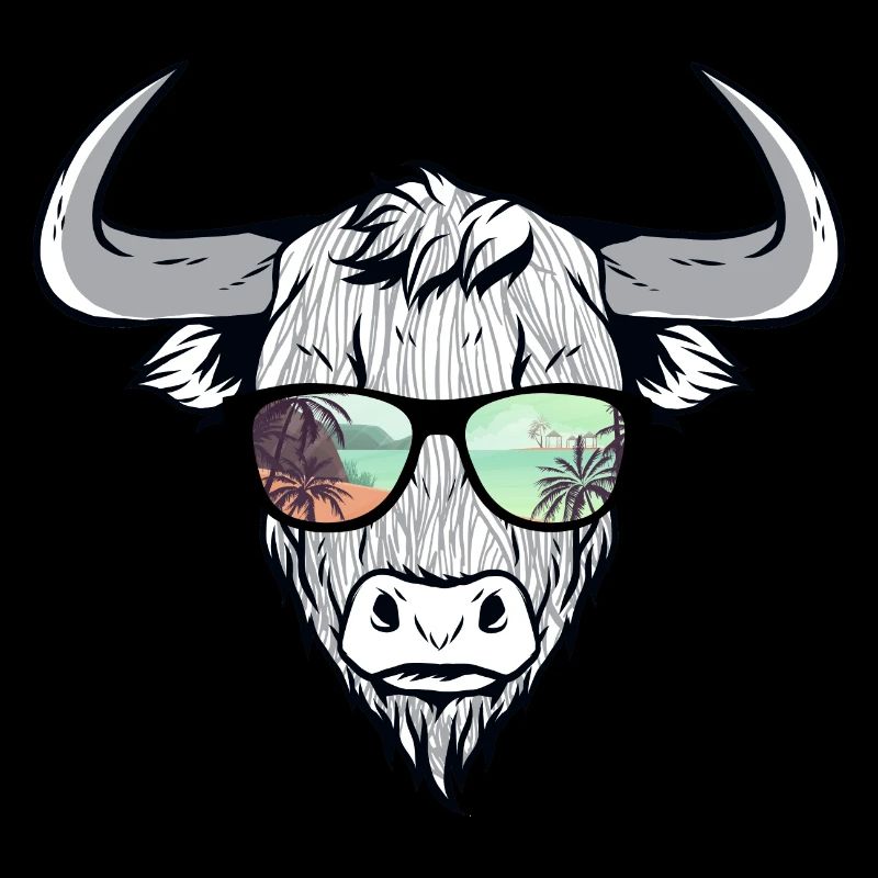 Cooler Bison Stier mit Zottelhaar