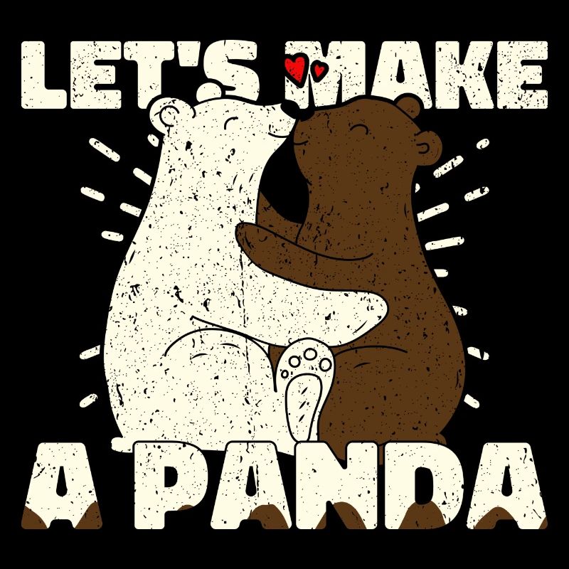 Faisons un panda. Cadeau d’amour d’ours