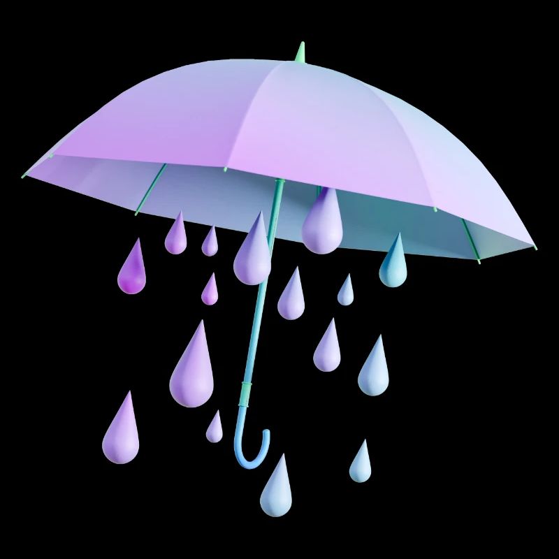 Umbrella with drops