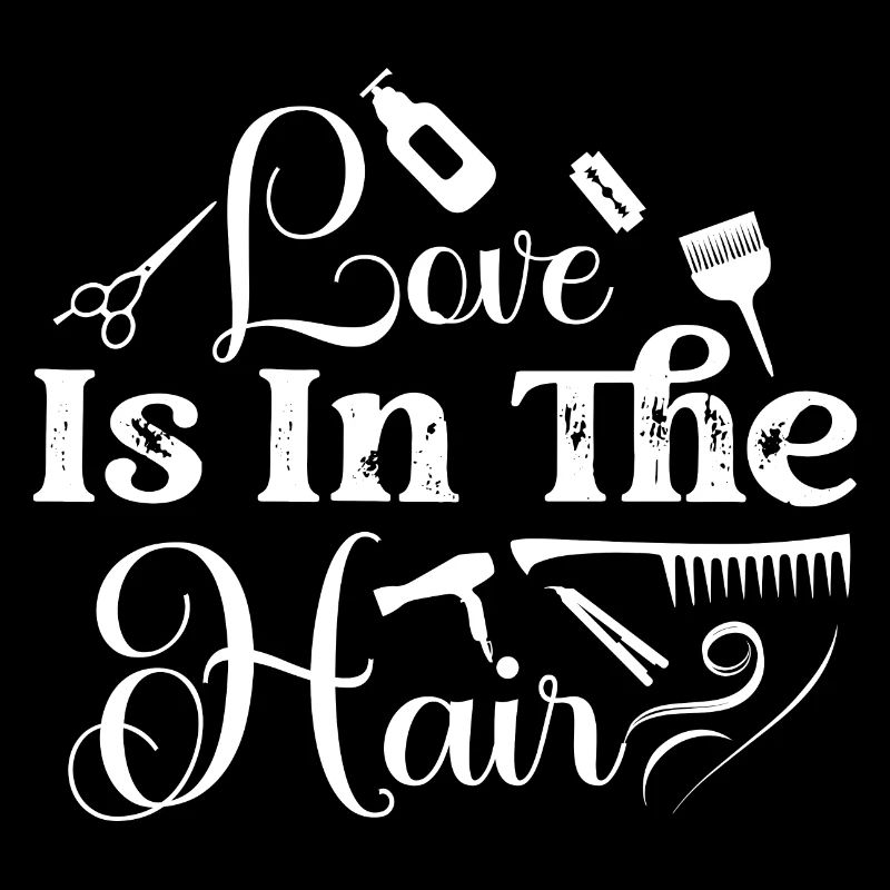 L’amour est dans le salon de coiffure De Coupe de cheveux