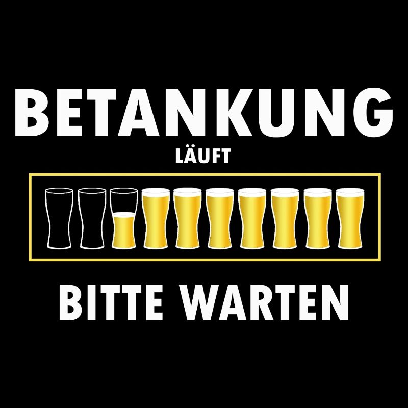 Betankung läuft - Bier wird geladen - bitte warten