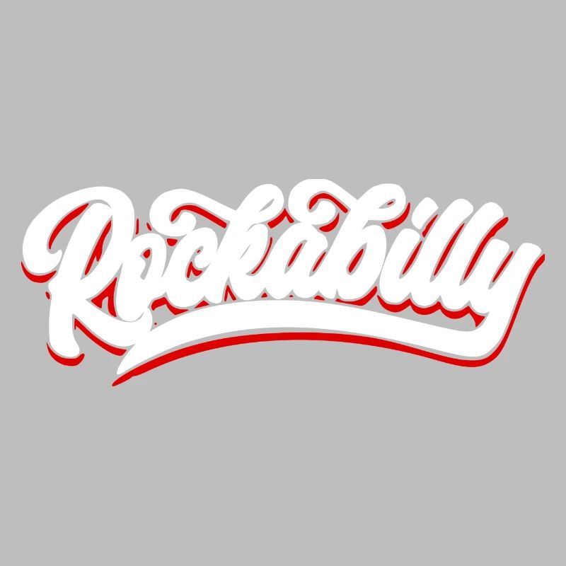 Rockabilly Schrift Text