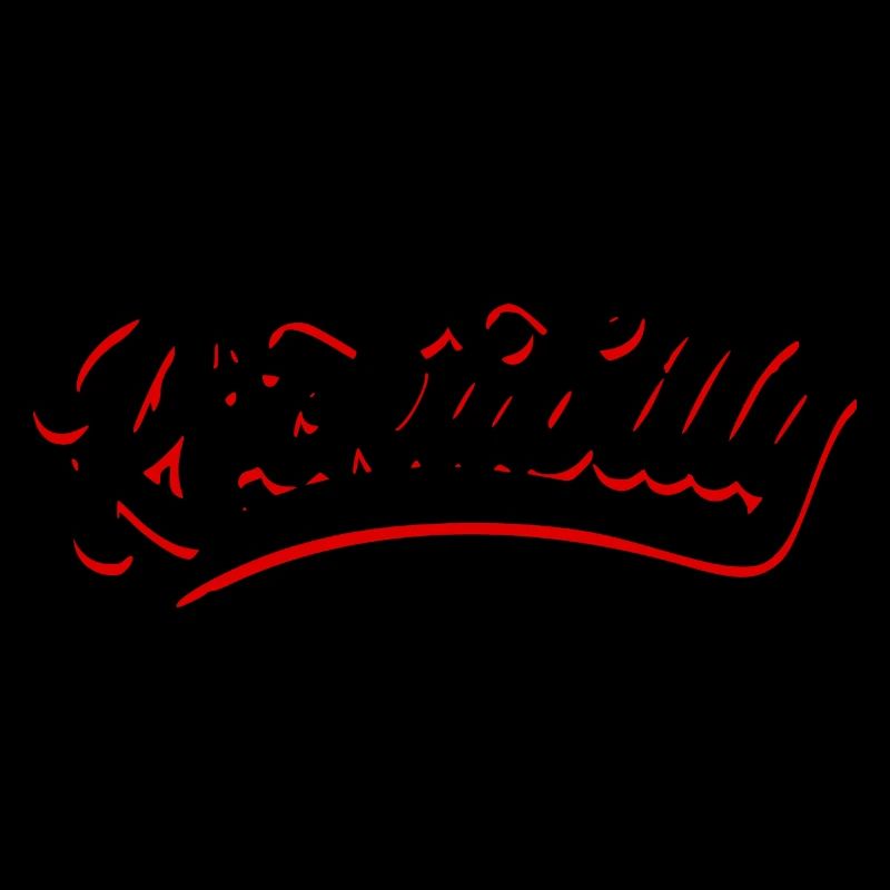 Rockabilly Schrift Text