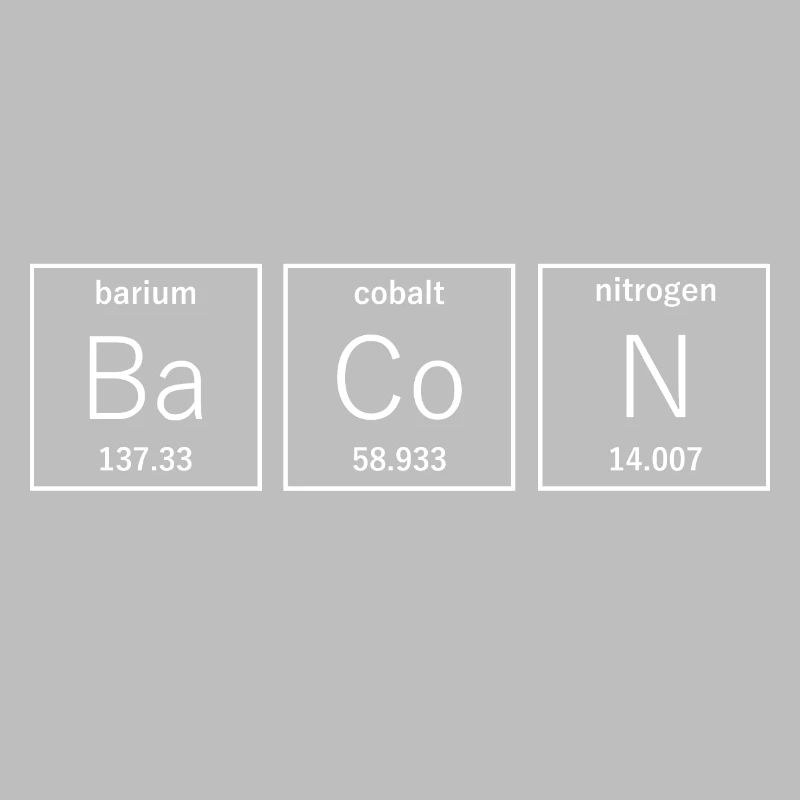 Bacon als Elementsymbol