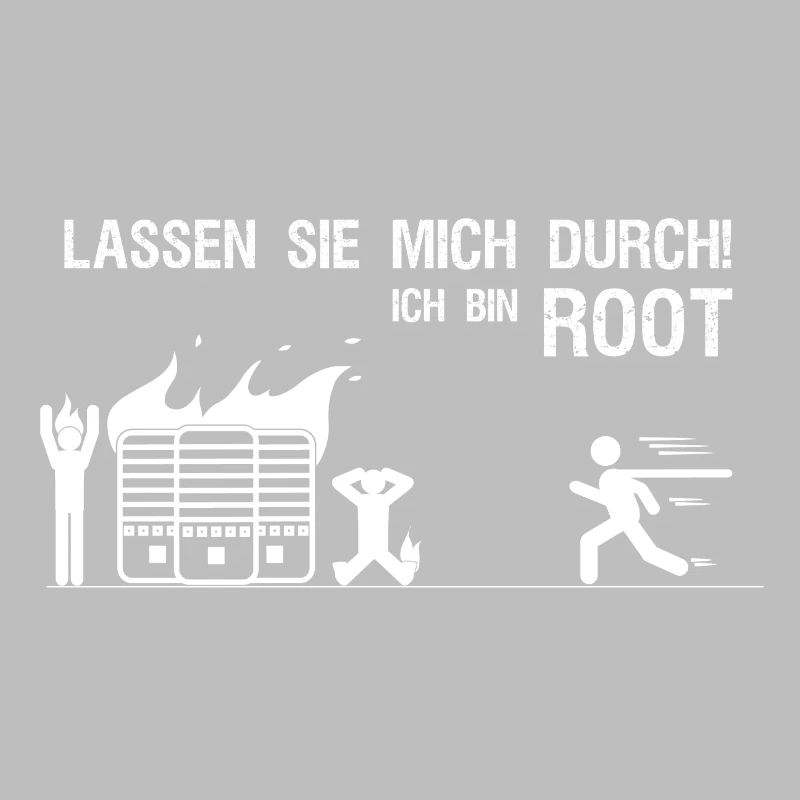 Lassen sie mich durch ich bin root Admin Geschenk