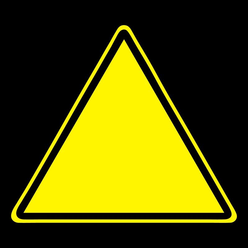 Warnschild Blanko