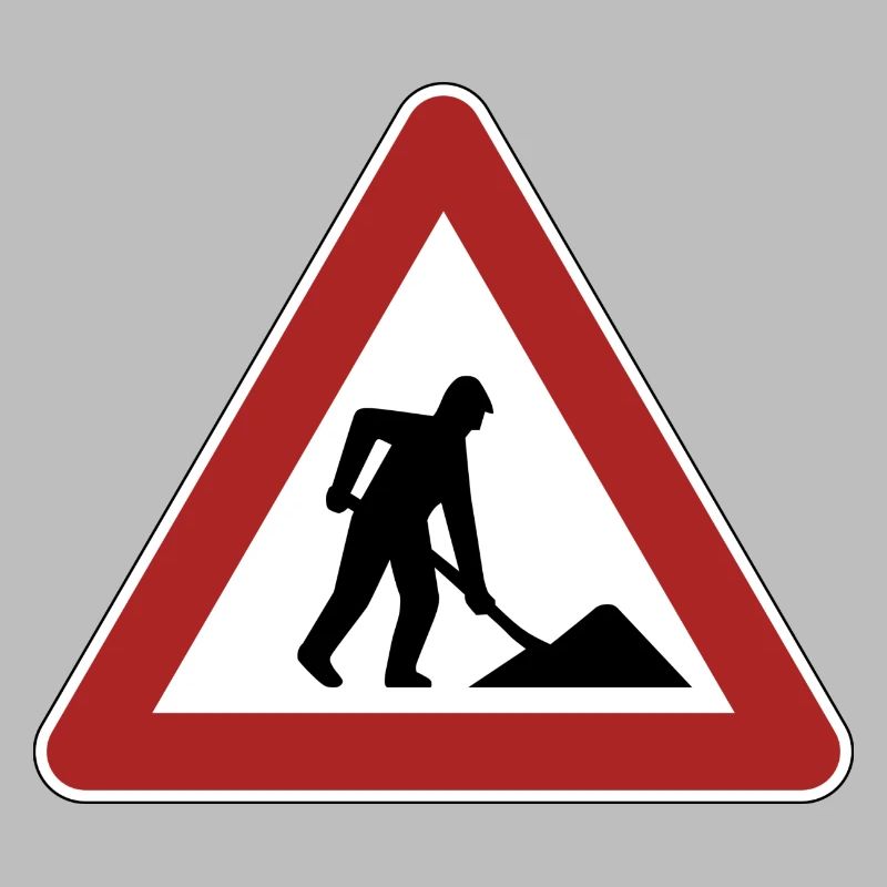 Cadeau de signe de chantier de construction