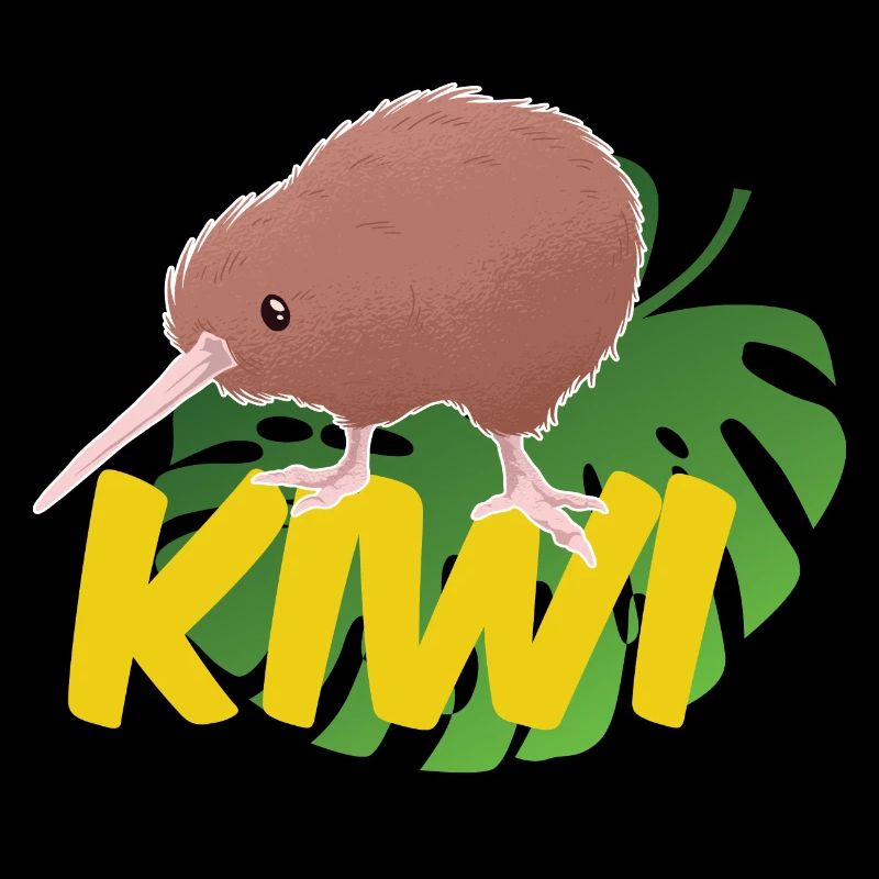 Kiwi sur une feuille