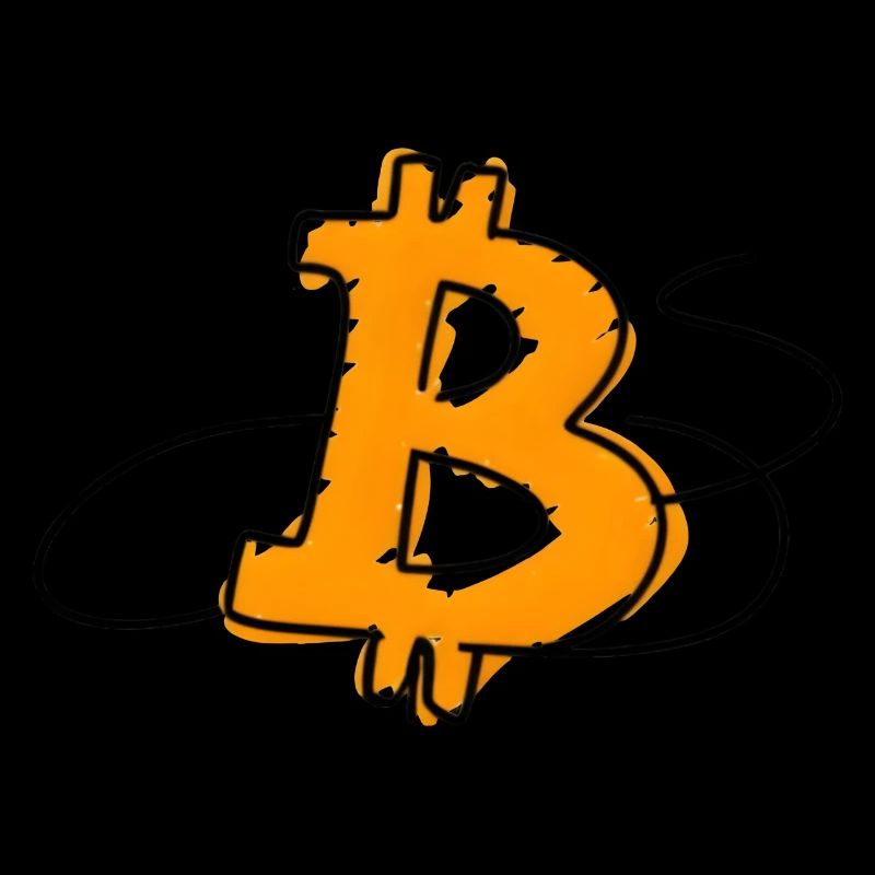 Logo minimaliste Bitcoin