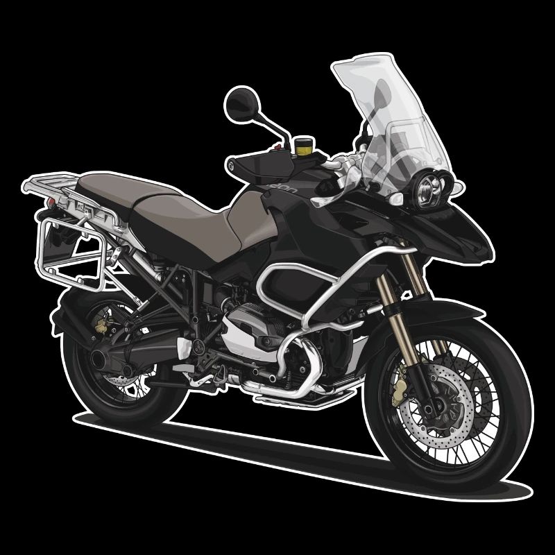 Reiseenduro // Illustration // Motorrad