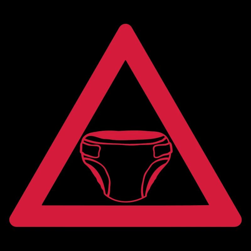 Warnung Windel Schild