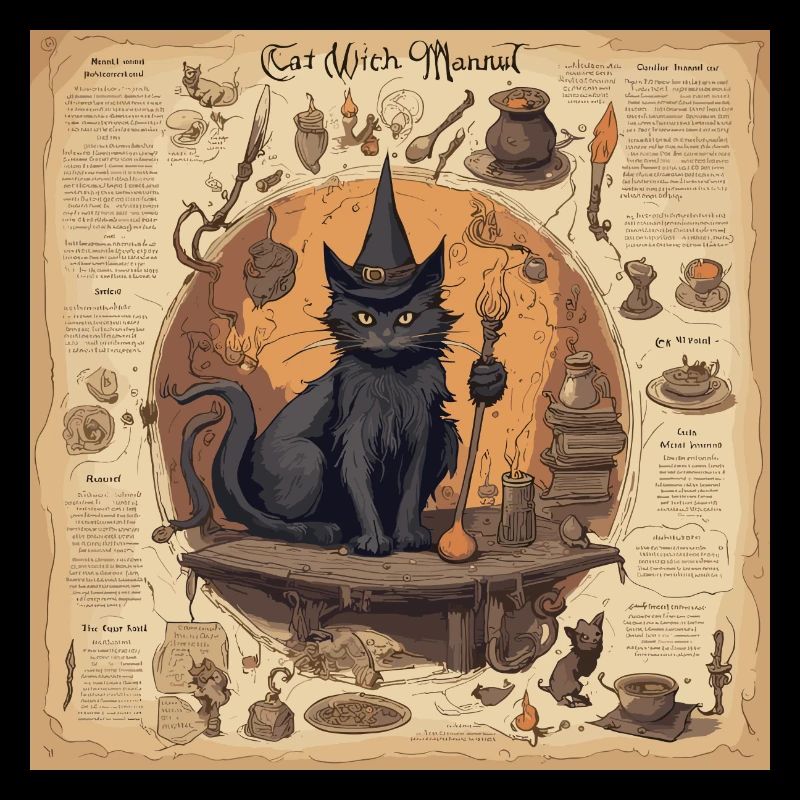 Manuel de la sorcière / grimoire / Halloween / automne