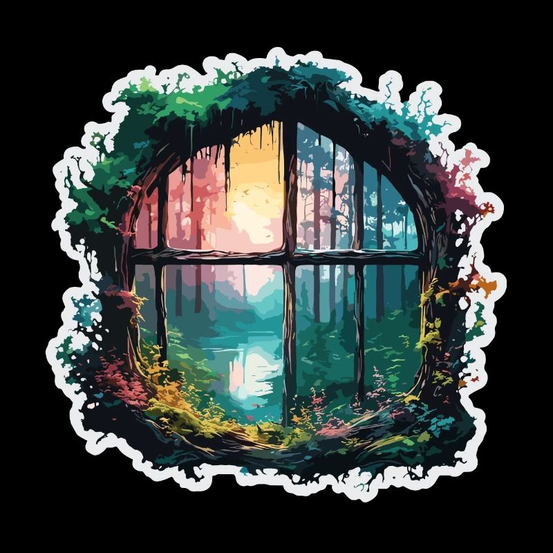 Window in the Forest / Trees / View / Wilderness