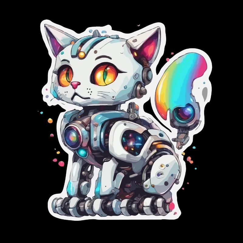 Roboter Tier / KI / Mechanisierte Tiere / Comic