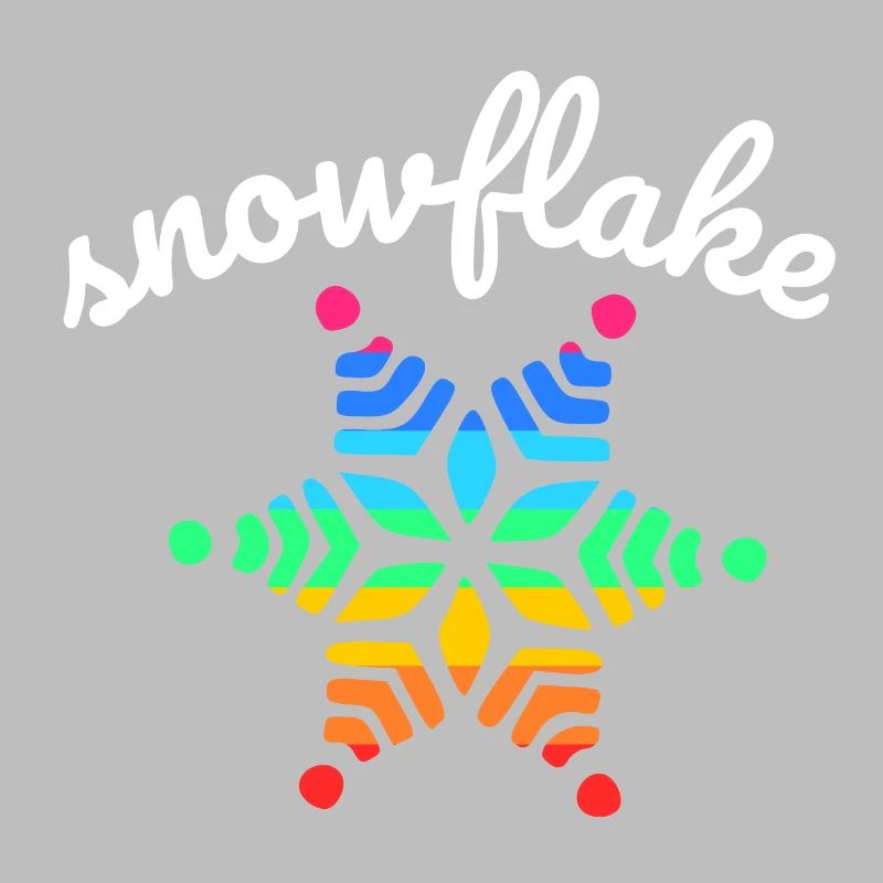 Regenbogen Schnee