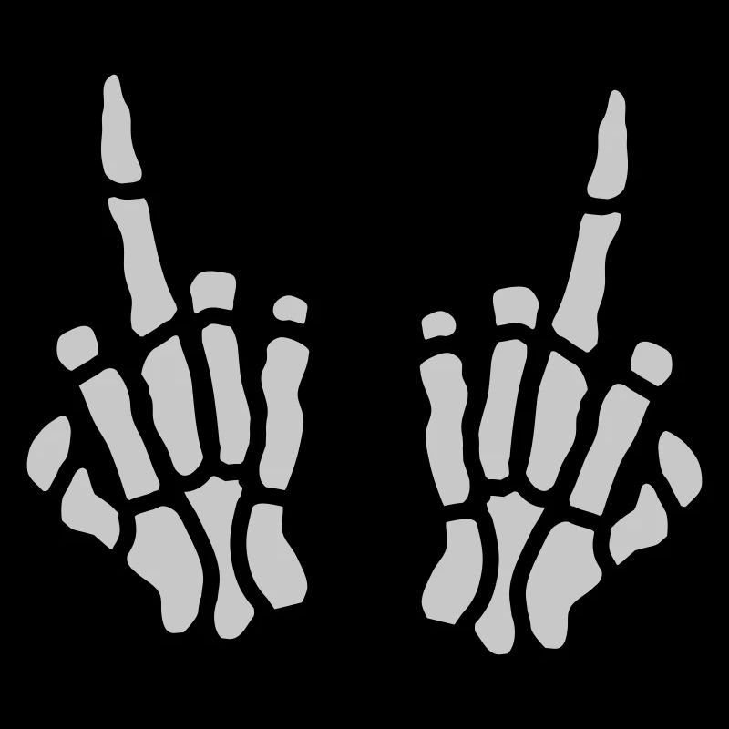 Mittelfinger Knochen 2 Hände