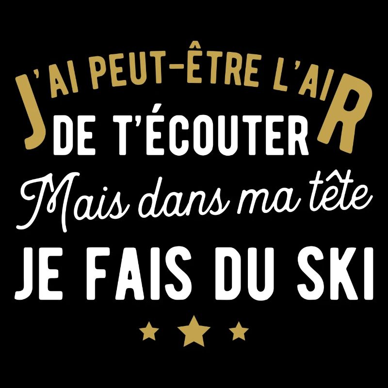 Je fais du ski humour