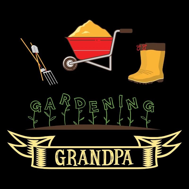 Opa Gartenarbeit