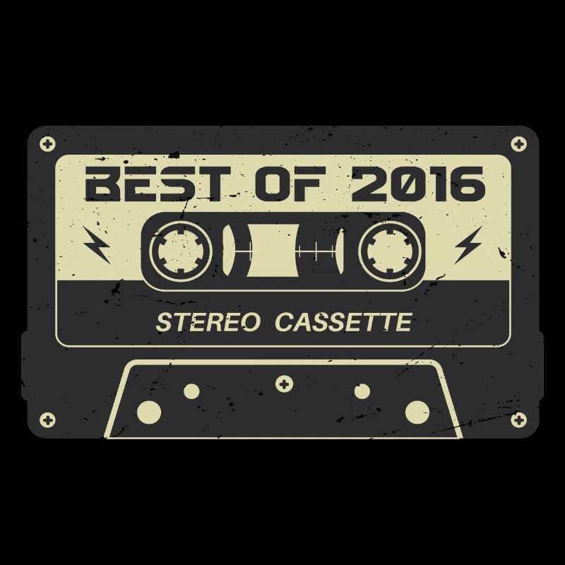 Cassette rétro 2016 millésime 2016 anniversaire 2016