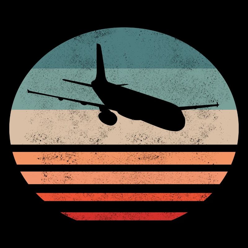 Flugzeug Pilot Vintage Retro Geschenkidee
