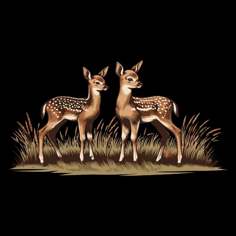 Cerf sur prairie