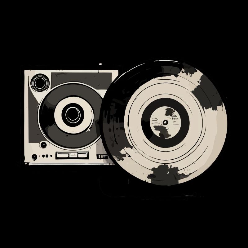 Tourne-disque rétro