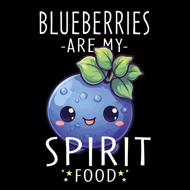 Blaubeere Kawaii