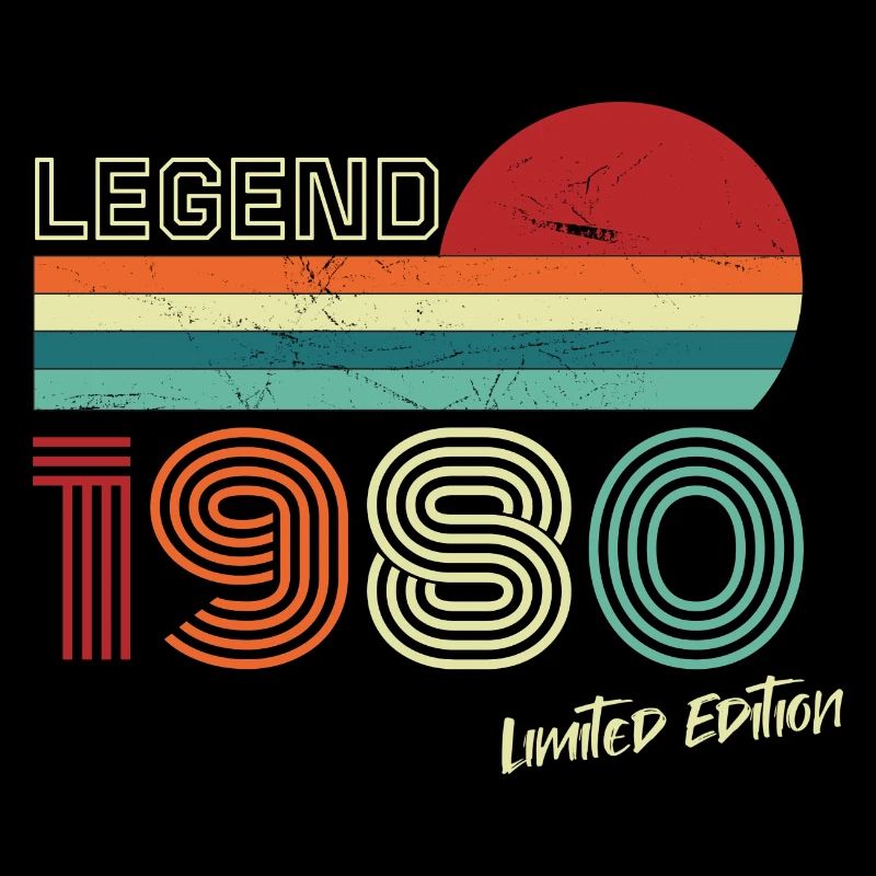 Legend 1980 Geburtstagsshirt Geschenk Jubiläum