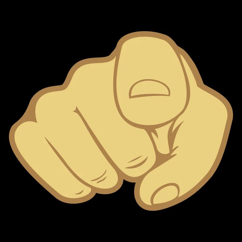 Pointage du doigt de la main