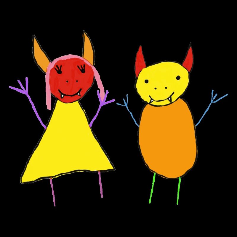 Teufel Paar - Devil Bunt - Monster