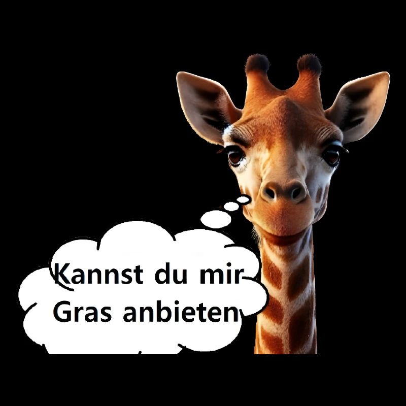 Giraffen-Humor: Gras & Joint