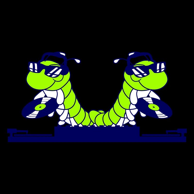 2 DJ Caterpillars Mixer Music Two Record Team