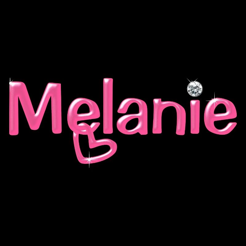 Melanie Name Balloon Font