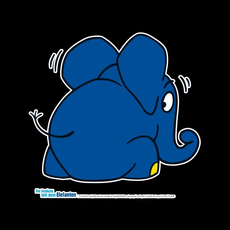Der Elefant versteckt sich