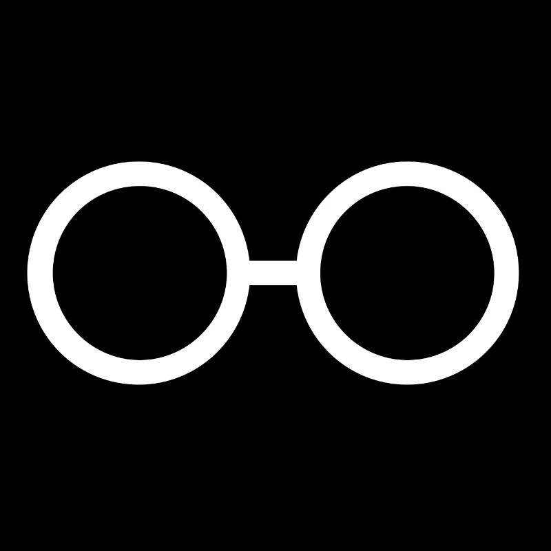 Weiße Brille