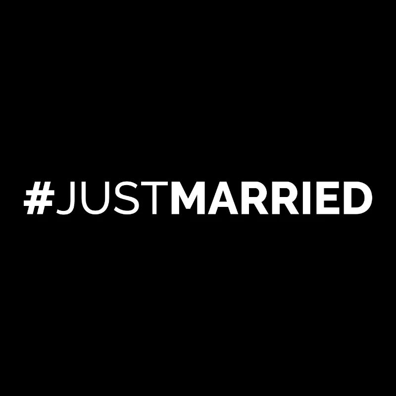 Hochzeit Just Married Hashtag Geek Geschenkidee
