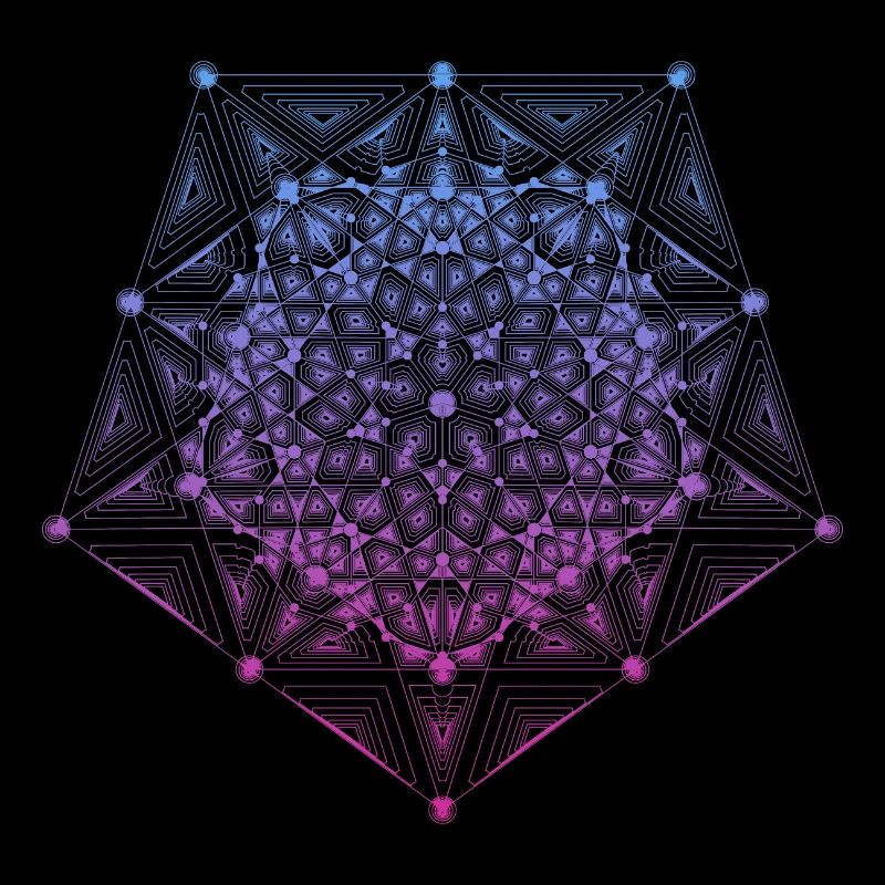 Gradient Star Dimensions du Pentagone