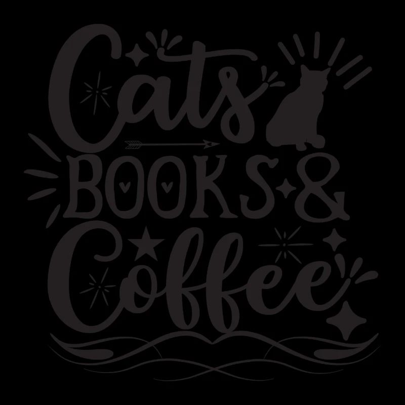 Cats Books Coffee