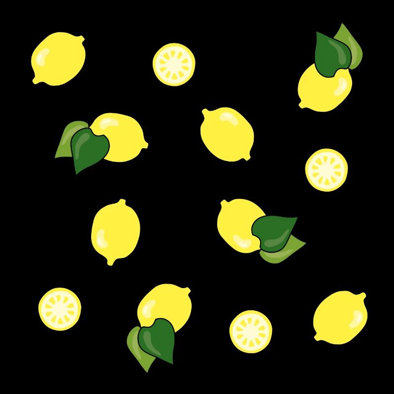 summery fresh lemon pattern