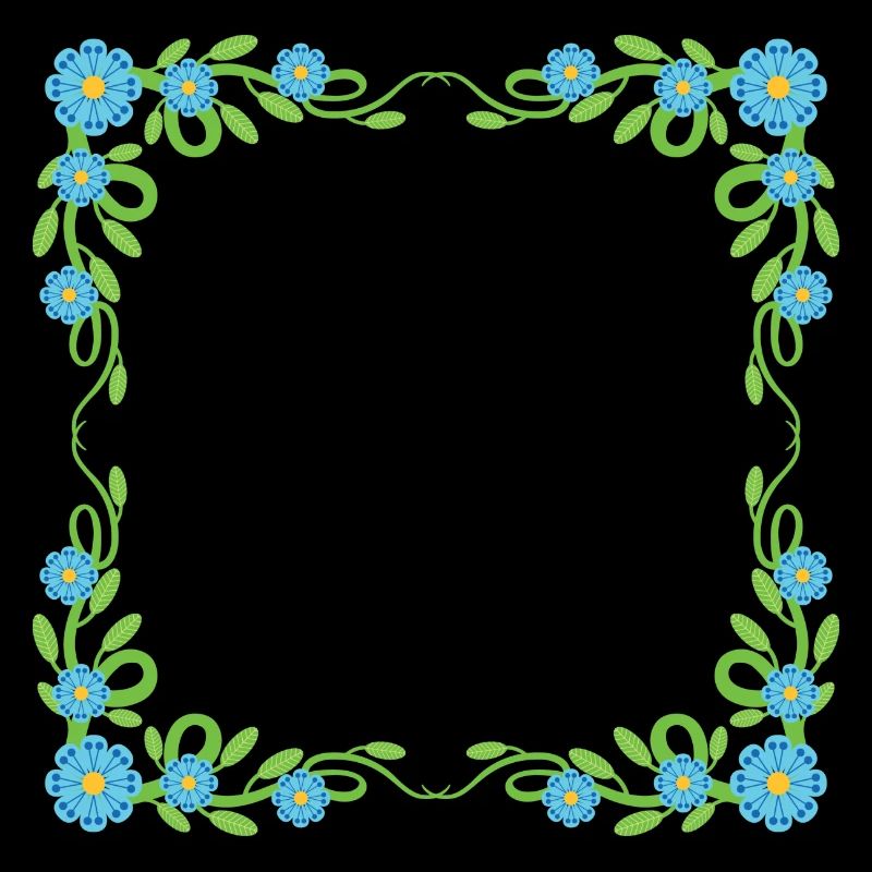 Blumen Kranz Rahmen