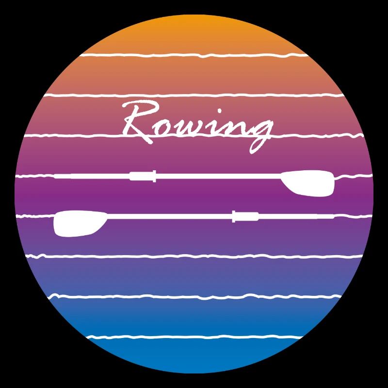 Rowing into the sunset