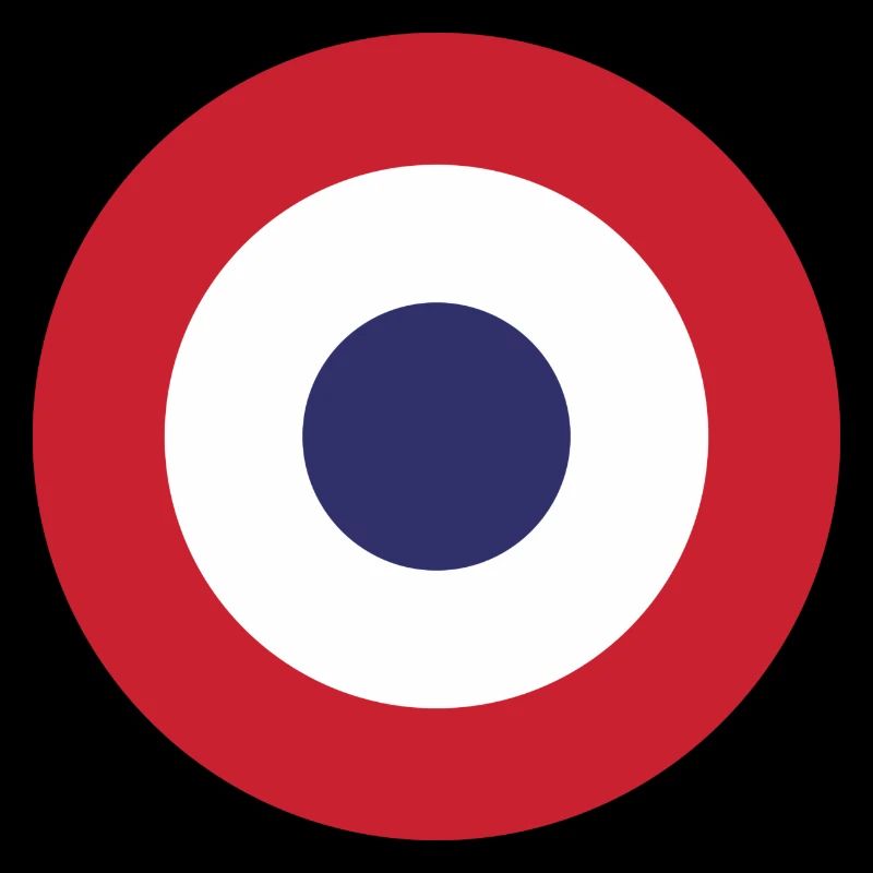 France Flag Round Target