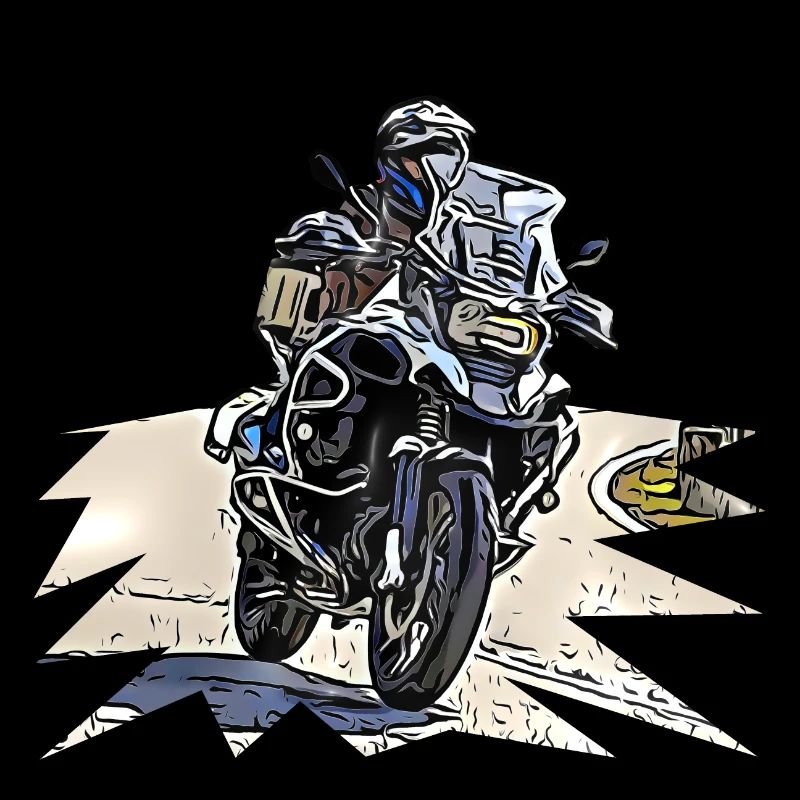 Courbe de vélo d’aventure