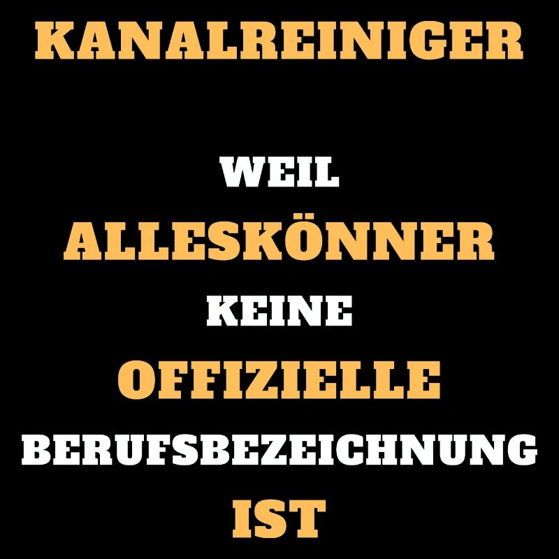 Tshirt Kanalreiniger Alleskönner Beruf Geschenk