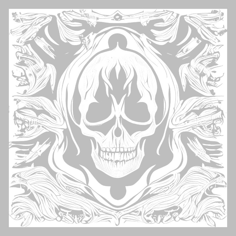 Halloween- oder Horror- Totenschädel mit Ornamente