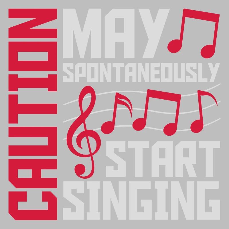 may spontaneously start singing